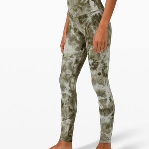 Lululemon Align Legging 28” Green Tie Dye Size 2